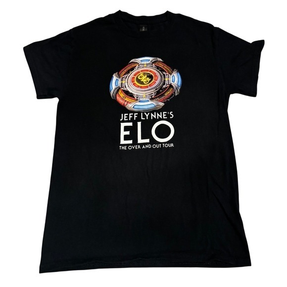 Gildan Other - Jeff‎ Lynnes ELO The Over and Out Tour T Shirt Black Gildan Heavy Cotton Size S
